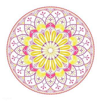 Indian mandala badge | Free stock vector - 563198