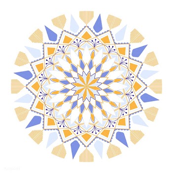 Indian mandala badge | Free stock vector - 563202