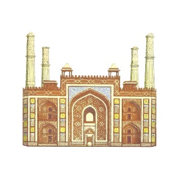 Indian mausoleum illustration clipart vector. | Free Vector - rawpixel