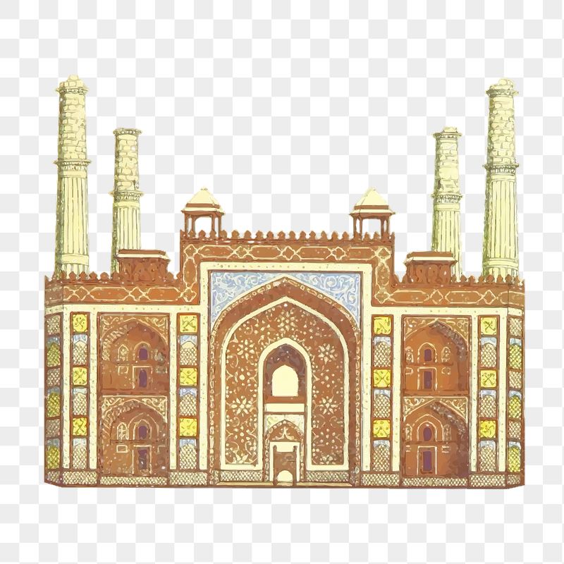 Indian mausoleum png sticker illustration, | Free PNG - rawpixel