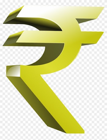 Indian Money Clipart - Indian Rupee Symbol Png