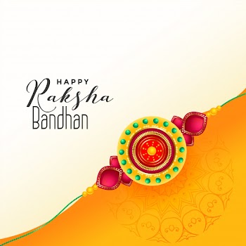 Indian raksha bandhan festival background Free Vector