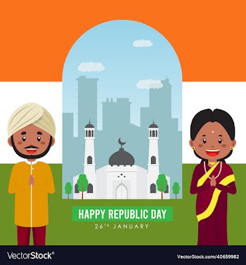 indian republic background with character