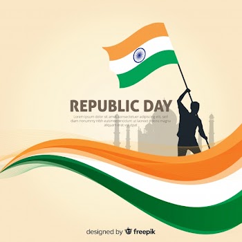 Indian republic day background Free Vector
