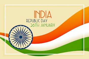 Indian republic day flag concept design Free Vector