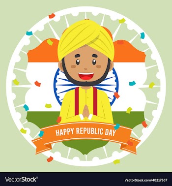 indian republic day greeting background