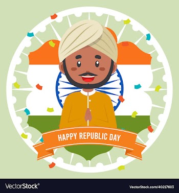 indian republic day greeting background