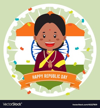 indian republic day greeting background