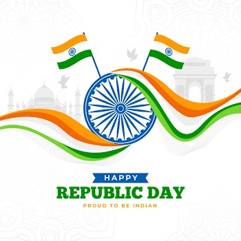 Indian republic day in flat design Free Vector
