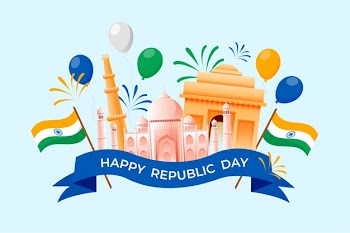Indian republic day in flat design Free Vector