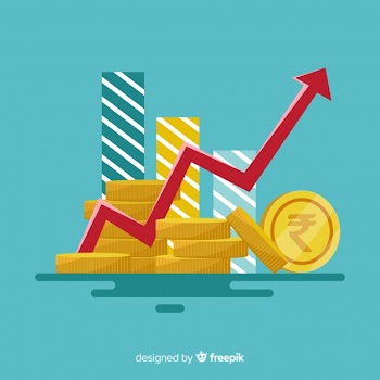 Indian rupee investment concept Free Vector