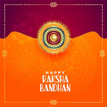 Indian  style raksha bandhan festival greeting Free Vector