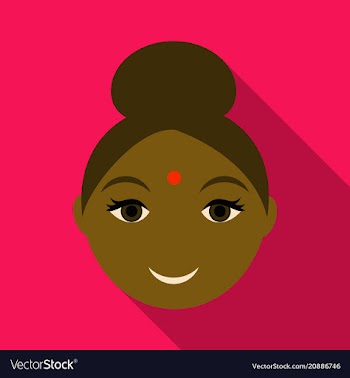 Indian woman icon simple of indian woman icon for vector image