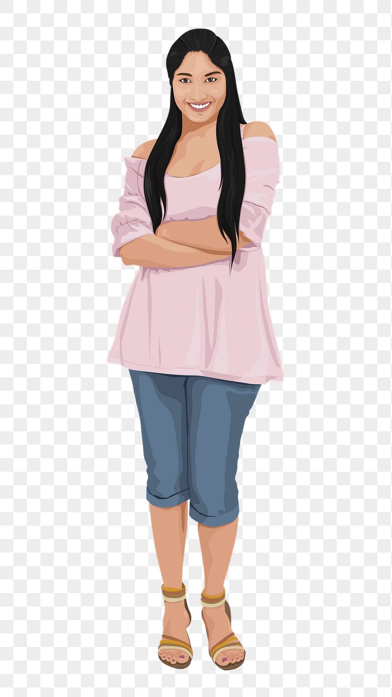 Indian woman png sticker, standing | Free PNG - rawpixel