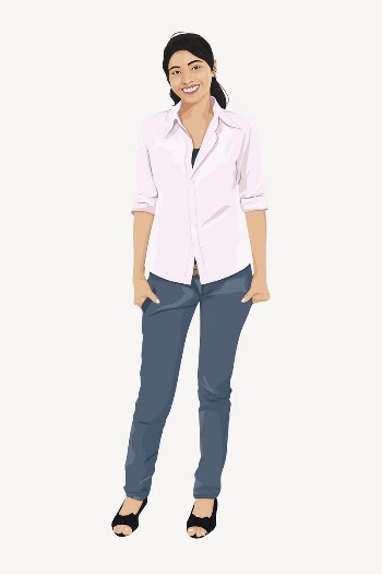 Indian woman standing, character illustration | Free Vector - rawpixel