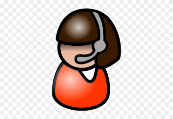 Indian Woman Telephone Operator Icon Vector Graphics - People Clip Art