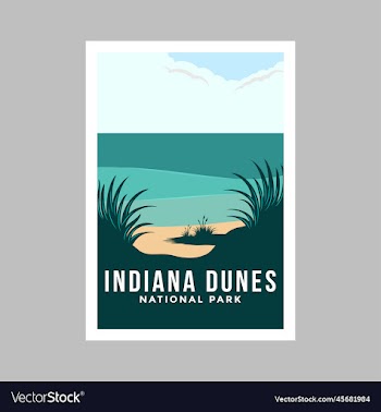 indiana dunes national park poster