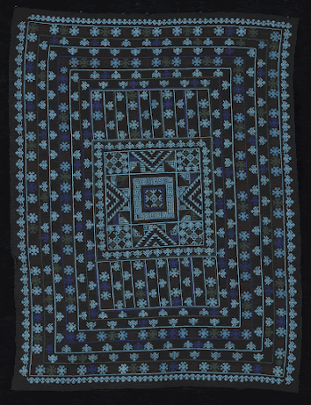 indigo fabric; cross-stitched in seven | Free Photo - rawpixel