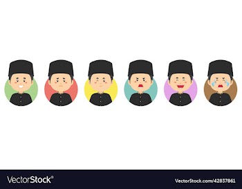 indonesia avatar with various expression