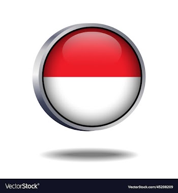 indonesia flag button
