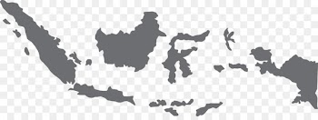Indonesia Globe Blank map - map 