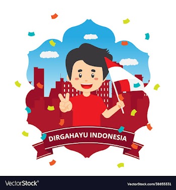 indonesia independence day with character
