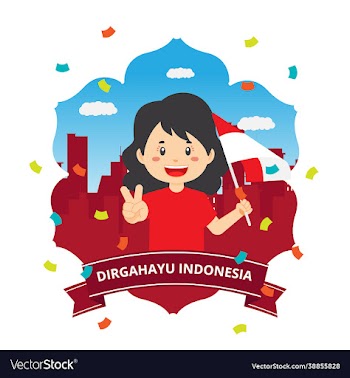 indonesia independence day with character