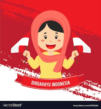 indonesia independence day with character