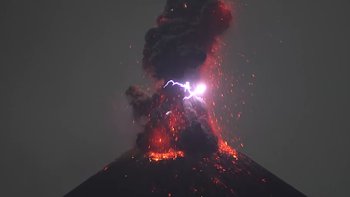 Indonesia's Krakatau volcano creates its own lightning during ...