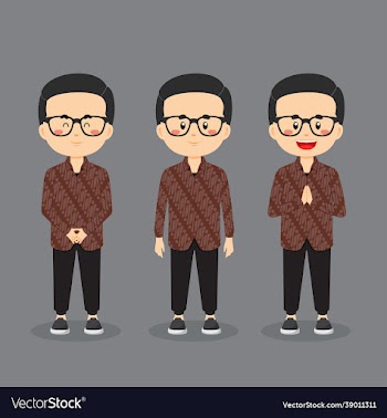 indonesian character with various expression