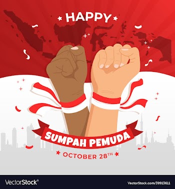 indonesian sumpah pemuda day background design