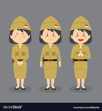 indonesian warrior character with various