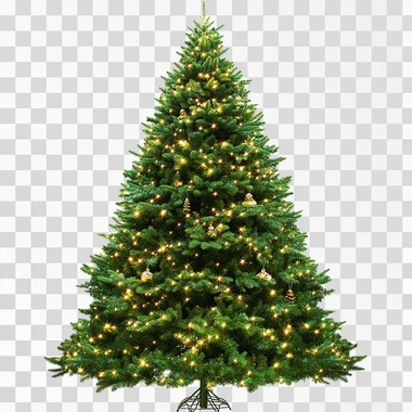 indoor christmas tree, with foot support, isolated, png imag