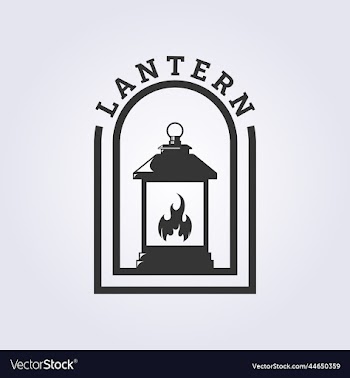 indoor lantern badge logo design
