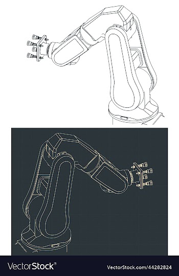 industrial robot with suction cups blueprints
