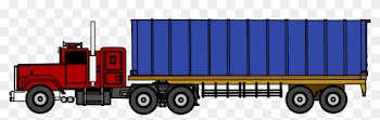 Industrial Truck Big Truck Clipart Png Image Side View - Truck