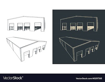 industrial warehouse sketches