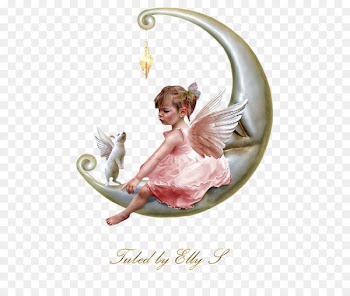 Infant Angel Child Fairy Moon - angel 