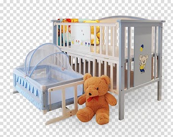 Infant bed Nursery Bed frame Furniture, High-grade British independent safe children's bed transparent background PNG clipart