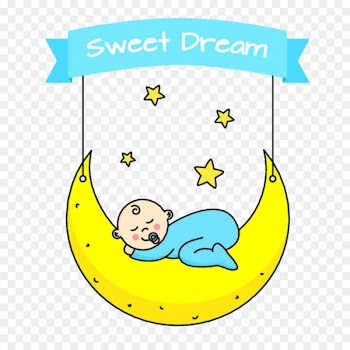 Infant Cartoon Sleep Clip art - Babies sleeping on the moon 