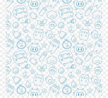 Infant Child - Baby blue seamless background vector 