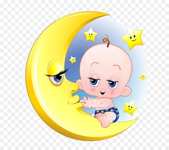Infant Child Moon Cartoon - Moon Baby 