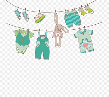 Infant Children's clothing Euclidean vector - Vector hanging clothes 
