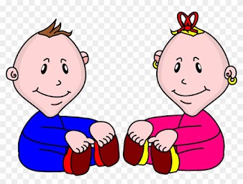 Infant Clipart 10, - Baby Boy And Girl Png