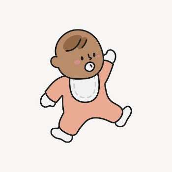 Infant collage element, African American | Free Vector - rawpixel