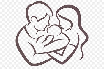 Infant Father Child Family - Vector characters Family 