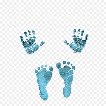 Infant Footprint Rubber stamp Child - feet 