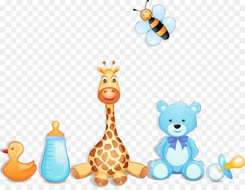 Infant Graphic design Baby announcement - Cartoon baby toy supplies vector 