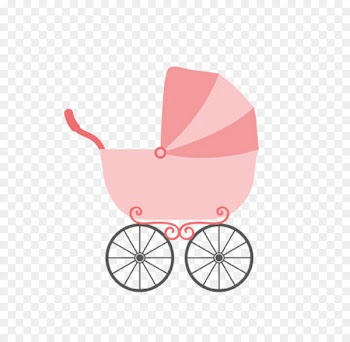 Infant Label Baby shower Baby transport Sticker - baby cart 