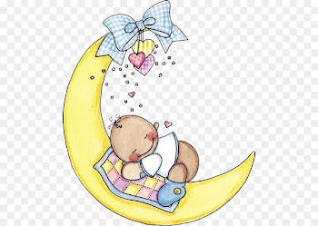 Infant Sleep Child Clip art - Children painted on the moon 